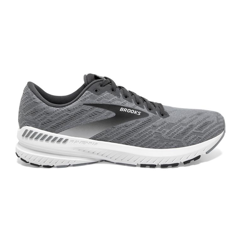 Brooks RAVENNA 11 Road Running Shoes Mens Online - Grey/Ebony/White (JCW368049)